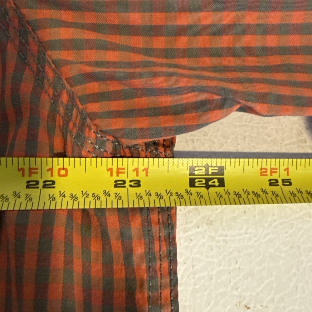 GH Bass Explorer Series Shirt Adult L Orange Vented Hiking Fishing Outdoor Mens - Picture 7 of 8
